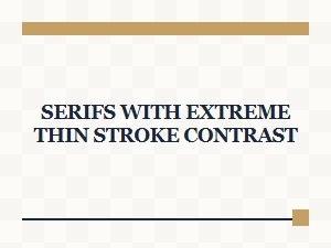Whispering Serifs for Dramatic Headlines